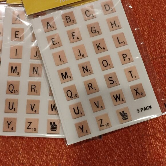 Limited Edition SCRABBLE Sticker GIFT SET - Picture 2 of 5